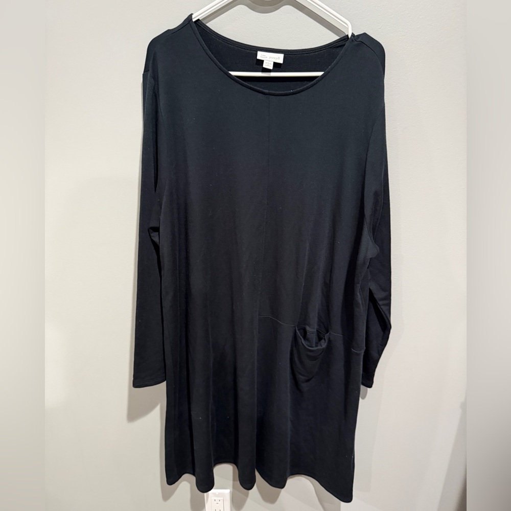 Pure Jill Women's Black Long-Sleeve Pocket Tunic